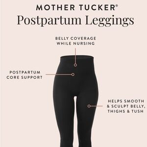 Belly Bandit Mother Tucker Ultra High Waist Leggings Women's Size Medium Black